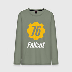 Лонгслив хлопковый мужской FALLOUT76, цвет: авокадо