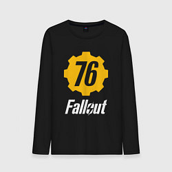 Лонгслив хлопковый мужской FALLOUT76, цвет: черный