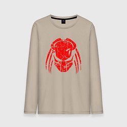 Лонгслив хлопковый мужской PREDATOR, цвет: миндальный