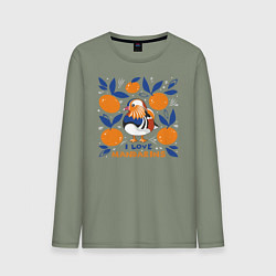 Мужской лонгслив Мандаринки