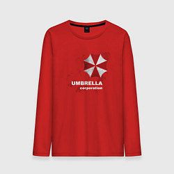 Лонгслив хлопковый мужской Umbrella, цвет: красный