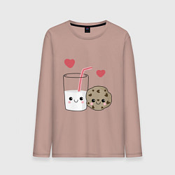Мужской лонгслив Milk and Cookies Love