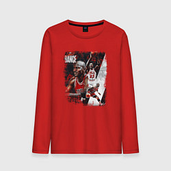 Лонгслив хлопковый мужской ПОСЛЕДНИЙ ТАНЕЦ, цвет: красный