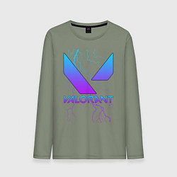 Лонгслив хлопковый мужской VALORANT, цвет: авокадо