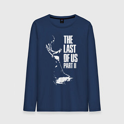 Лонгслив хлопковый мужской Элли с гитарой, цвет: тёмно-синий