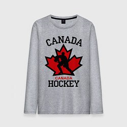 Лонгслив хлопковый мужской Canada Hockey, цвет: меланж