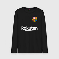 Лонгслив хлопковый мужской BARCELONA, цвет: черный