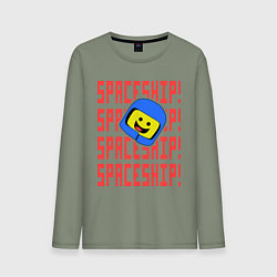 Лонгслив хлопковый мужской Spaceship, цвет: авокадо