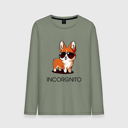 Лонгслив хлопковый мужской ИНКОРГНИТО, цвет: авокадо