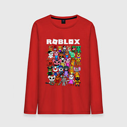 Лонгслив хлопковый мужской ROBLOX PIGGY, цвет: красный