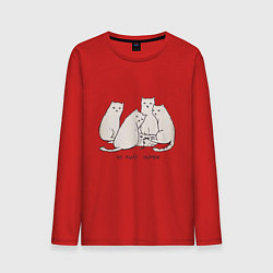 Мужской лонгслив Уходи, человек кошки
