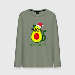Лонгслив хлопковый мужской Avokado, цвет: авокадо