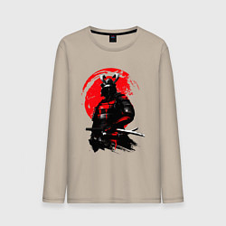 Лонгслив хлопковый мужской САМУРАЙ, цвет: миндальный