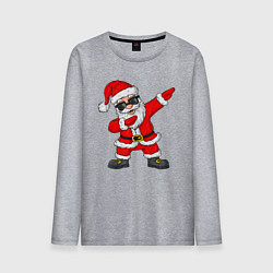 Лонгслив хлопковый мужской Dabing Santa, цвет: меланж