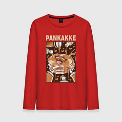 Лонгслив хлопковый мужской Pankakke, цвет: красный