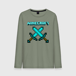 Лонгслив хлопковый мужской Minecraft, цвет: авокадо