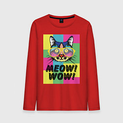 Мужской лонгслив Pop Cat Meow Wow!