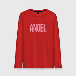Лонгслив хлопковый мужской Angel, цвет: красный