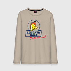 Лонгслив хлопковый мужской CLUCKIN BELL GTA, цвет: миндальный