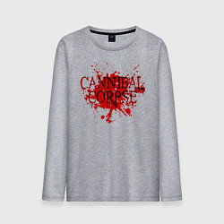 Лонгслив хлопковый мужской Cannibal Corpse, цвет: меланж