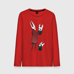 Лонгслив хлопковый мужской Хорнет и рыцари, цвет: красный