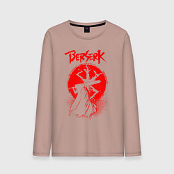 Лонгслив хлопковый мужской BERSERK, цвет: пыльно-розовый