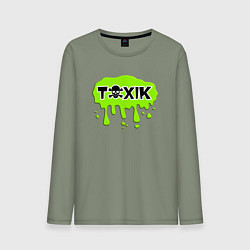 Лонгслив хлопковый мужской Токсик toxik, цвет: авокадо