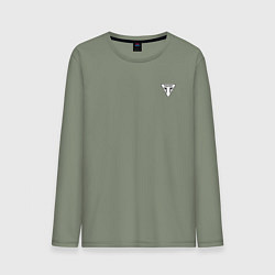 Лонгслив хлопковый мужской Triumph Мото Лого Z, цвет: авокадо