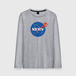 Лонгслив хлопковый мужской Nerv, цвет: меланж