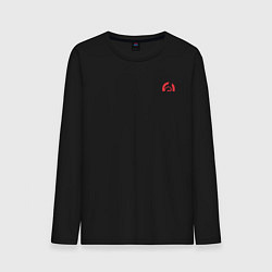 Лонгслив хлопковый мужской ARCH Motorcycle Logo спина Z, цвет: черный