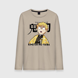 Мужской лонгслив Зеницу Агацума Kimetsu no Yaiba