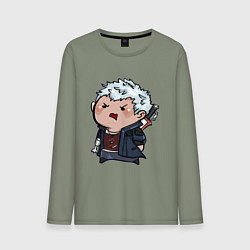 Лонгслив хлопковый мужской Baby Nero, цвет: авокадо