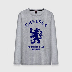 Лонгслив хлопковый мужской Chelsea Est. 1905, цвет: меланж