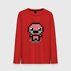 Лонгслив хлопковый мужской Pixel isaac, цвет: красный