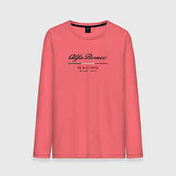 Лонгслив хлопковый мужской Alfa Romeo F1 Team, цвет: коралловый