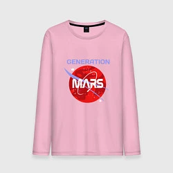 Лонгслив хлопковый мужской Generation Mars, цвет: светло-розовый