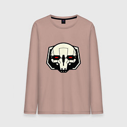 Лонгслив хлопковый мужской Mech BattleTech, цвет: пыльно-розовый
