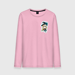 Лонгслив хлопковый мужской Адзуса Аидзава аниме, цвет: светло-розовый