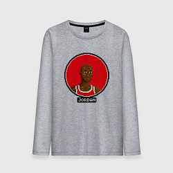 Лонгслив хлопковый мужской Retro Jordan, цвет: меланж