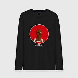 Лонгслив хлопковый мужской Retro Jordan, цвет: черный