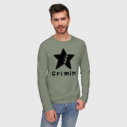 Лонгслив хлопковый мужской Crimin бренд One Piece, цвет: авокадо — фото 2
