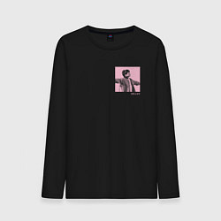 Лонгслив хлопковый мужской EUPHORIA BTS PINK Edition, цвет: черный