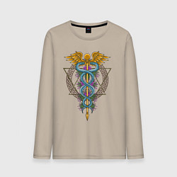 Мужской лонгслив Кадуцей