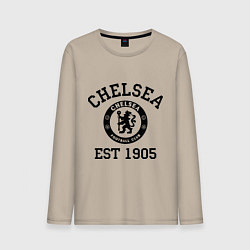 Лонгслив хлопковый мужской Chelsea 1905, цвет: миндальный