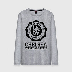 Лонгслив хлопковый мужской Chelsea FC: Emblem, цвет: меланж