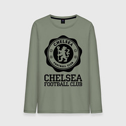 Лонгслив хлопковый мужской Chelsea FC: Emblem, цвет: авокадо
