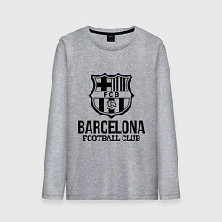 Лонгслив хлопковый мужской Barcelona FC, цвет: меланж