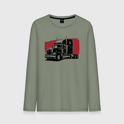 Мужской лонгслив Truck red