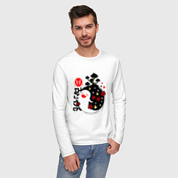 Лонгслив хлопковый мужской ГЕНШИН ИМПАКТ ДУХИ, цвет: белый — фото 2