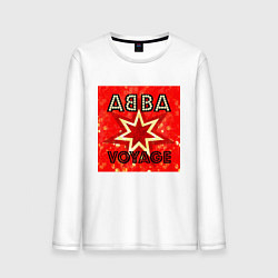 Лонгслив хлопковый мужской ABBA новый альбом Voyage, цвет: белый